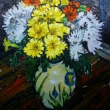 Richard Meyer, Flowers in a Paul Jackson vase,