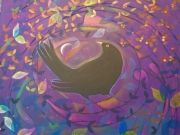 Sunset Blackbird by Sophie Cobb