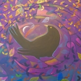 Sunset Blackbird by Sophie Cobb